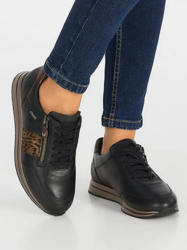 Mephisto Sneakers Γυναικείο δέρμα Μαύρο MEP/LOUMA BLACK 2