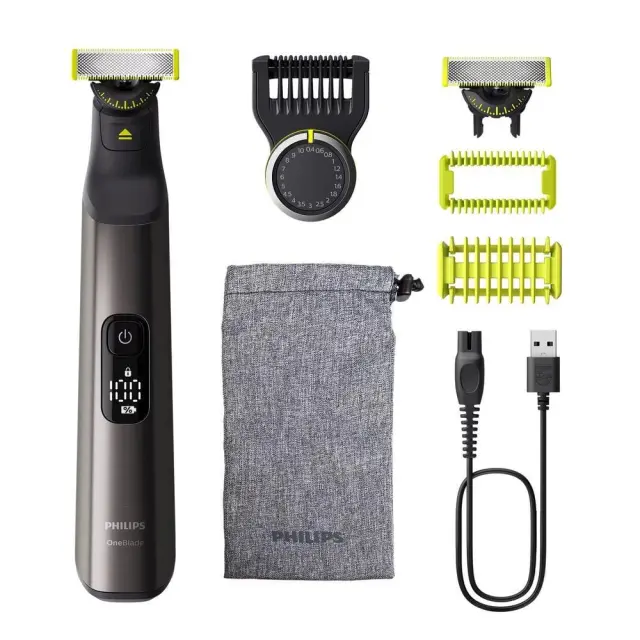 Philips OneBlade Pro 360 QP6552/15 Ξυριστική Μηχανή Προσώπου + Σώματος Επαναφορτιζόμενη με 20 Ρυθμίσεις Μήκους