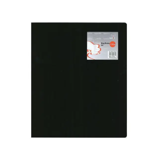Typotrust Ντοσιέ PP Α4 με 2 Κρίκους/Ράχη 2,6cm Μαύρο (FP15022-01)