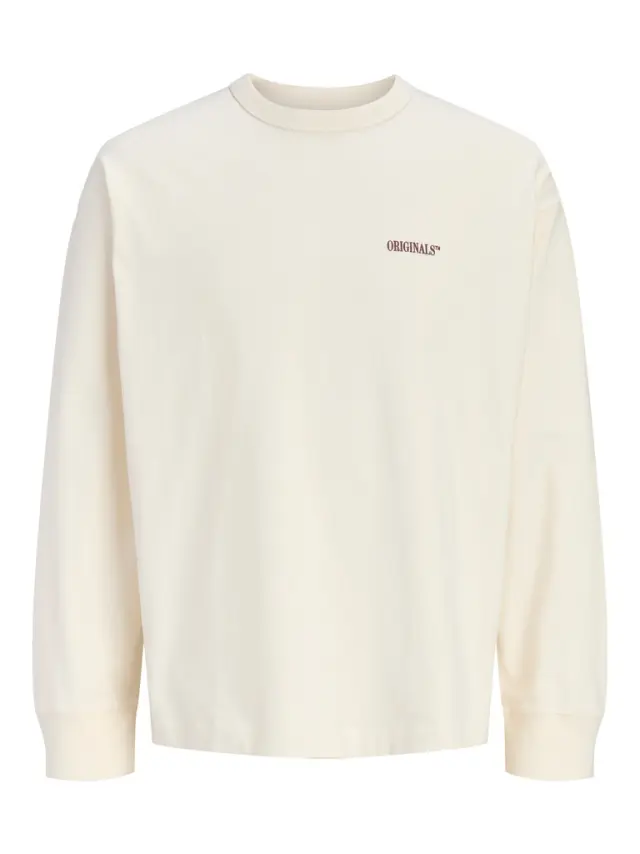 JORFREDERIKSBERG BACK TEE LS CN SN - Antique White