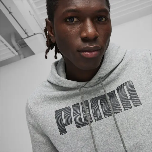Puma Mass Style Hoodie Fleece (680193-03) - Γκρί 3