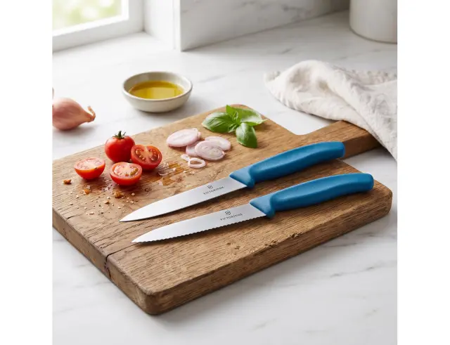 Σετ Μαχαίρια Γενικής Χρήσης Victorinox Swiss Classic με μήκος λεπίδας 10cm - Blue - 2 τεμάχια6.7792.2C1