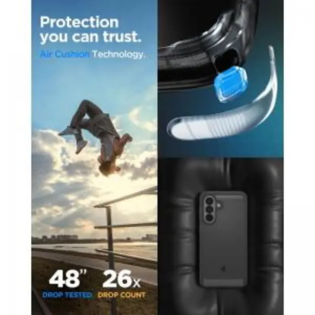 Θήκη Soft TPU Spigen Samsung Galaxy A57 5G Rugged Armor Μαύρο N70765 2