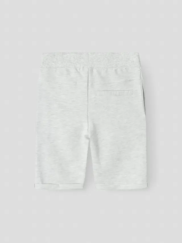 Name It Σορτς αγορίστικο πλεκτό Γκρι NKMVASSE SWE LONG SHORTS UNB - 13227477 2