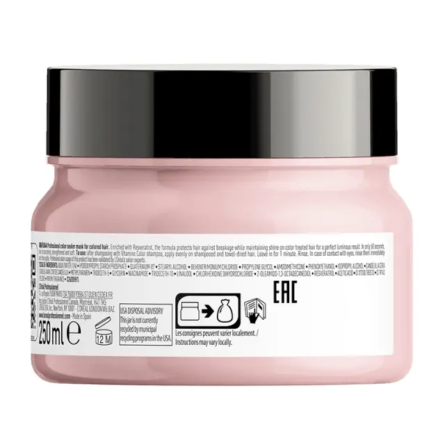 L´Oréal Professionnel Série Expert Vitamino Color Resveratrol Mask strenghtening mask for coloured hair 250 ml 2