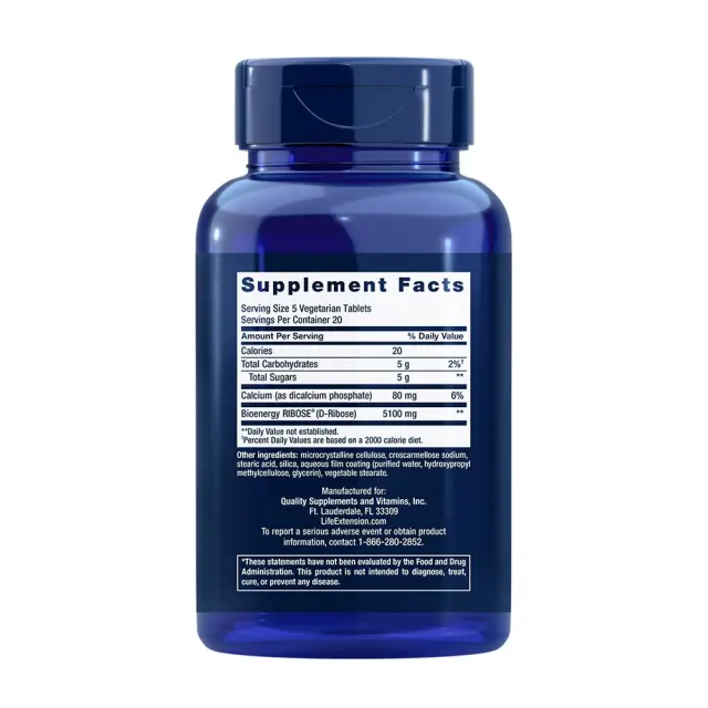 Life Extension D-Ribose Tablets 2