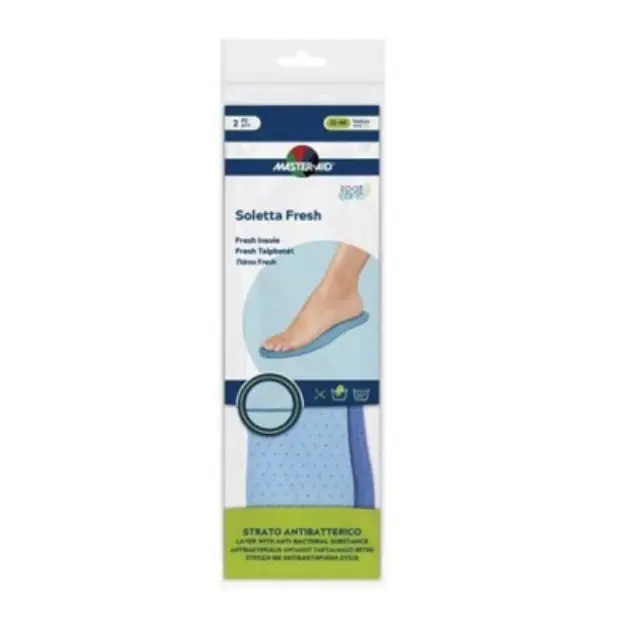 Master Aid Fresh Insole Αποσμητικοί Πάτοι με Αντιβακτηριακή Στρώση (No 22-46) Ένα Ζευγάρι