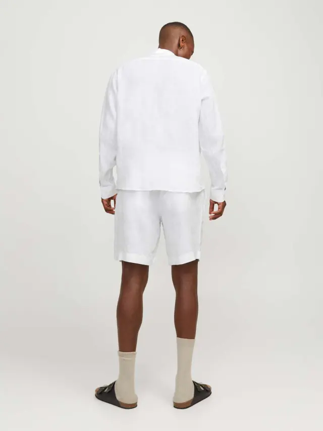 JPSTBILL LAWRENCE LINEN SHORTS SRT LN Bright White - XL 2