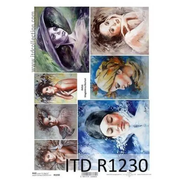 Ριζόχαρτο ITD 21x29cm, Πορτρέτα Γυναικών, R1230