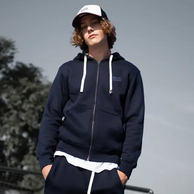 Ζακέτα Noshame® Navy με τύπωμα - 552406 - S