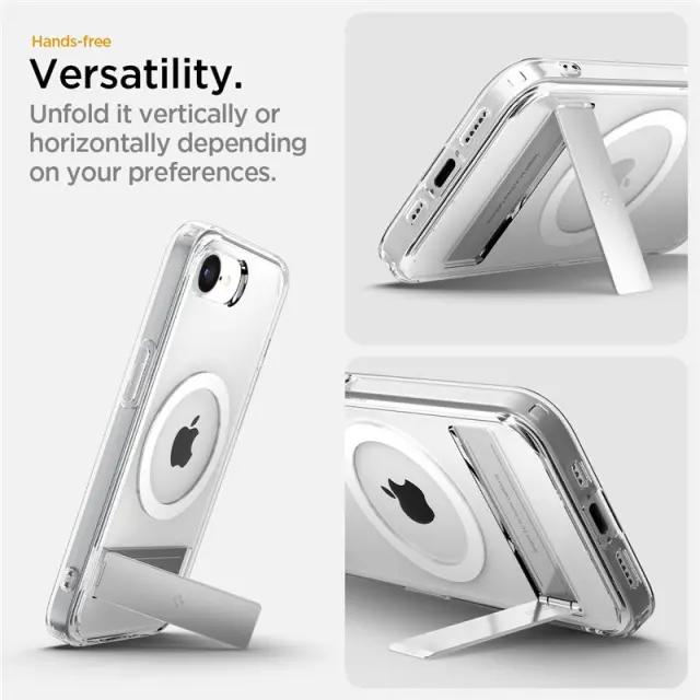 Spigen Ultra Hybrid S MagSafe, clear white - iPhone 17e/16e 2