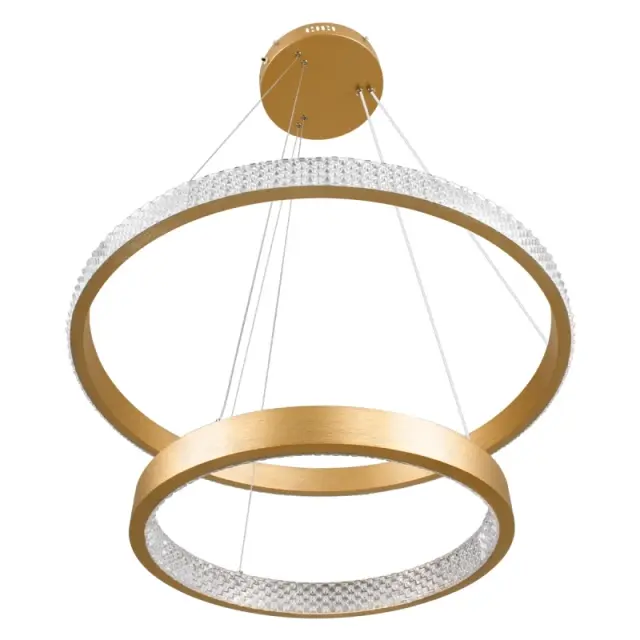 DIAMOND Κρεμαστό Φωτιστικό Οροφής LED 75W CCT με Χειριστήριο Χρυσό KLV-101-0236 3