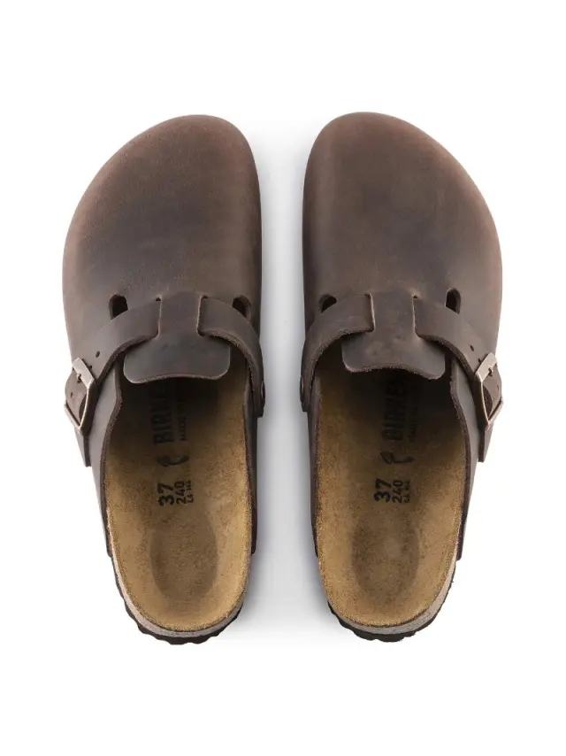 Birkenstock Σαμπώ Επαγγελματικό δέρμα Καφέ BIR/BOSTON 159711 HABANA R - 36 3