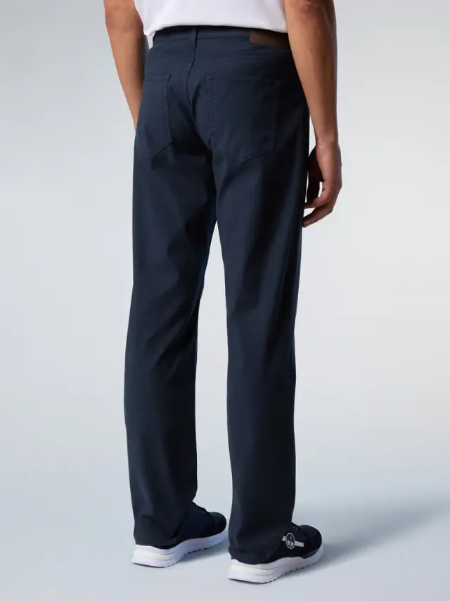 North Sails - Ανδρικό Παντελόνι Stretch dobby 5-pocket pants 673121-000-0802 Μπλε 3