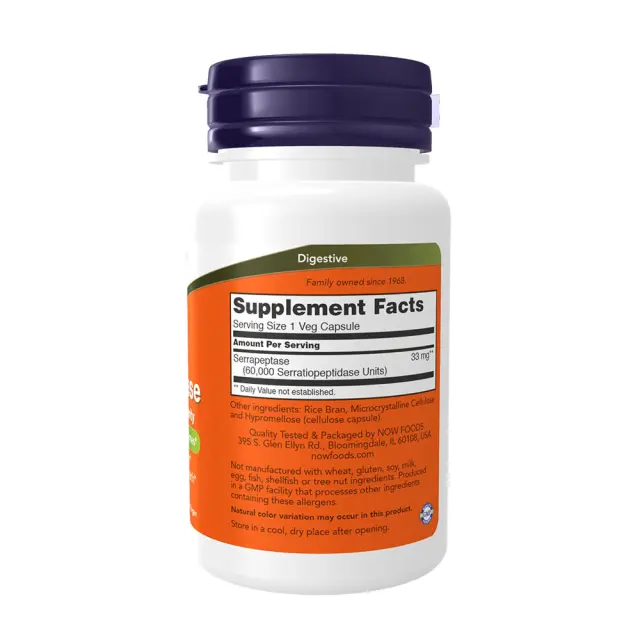 Now Foods Serrapeptase 60,000 SU 2