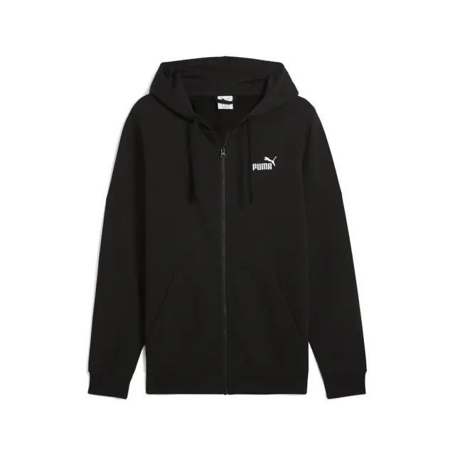 Puma Men's Essentials No 1 Logo Full-Zip Fleece Hoodie Μαύρο 682586-01 (Puma) - XLarge
