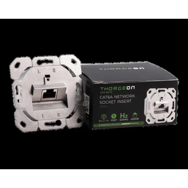 1-port Cat6A Network Socket Insert