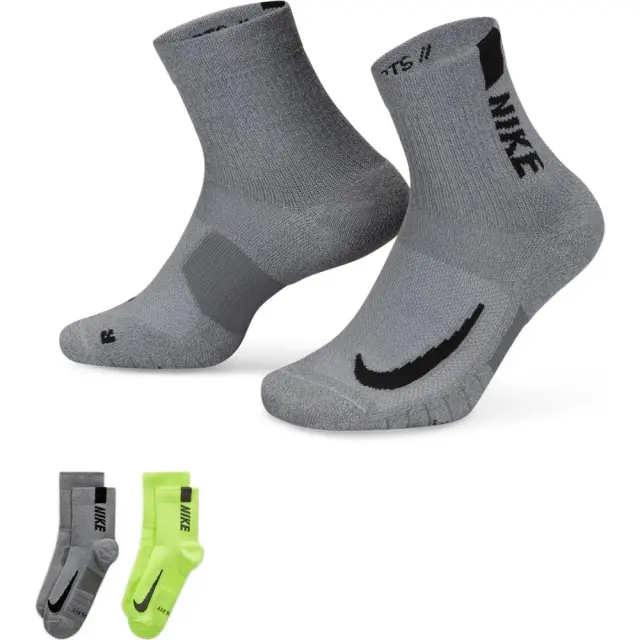 Nike Multiplier Crew Running Κάλτσες Προπόνησης SX7556-904 - L