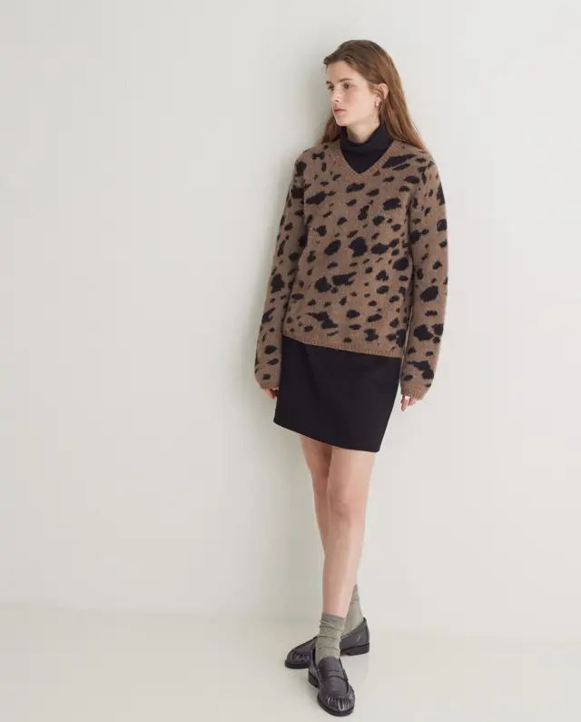 YERSE SWEATER (43581-BROWN) - L