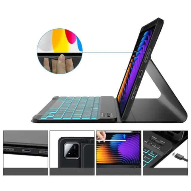 Tech-protect Sc Keyboard + Βάση για Pen - Xiaomi Pad 7 / 7 Pro / 8 / 8 Pro 11.2 Black 3