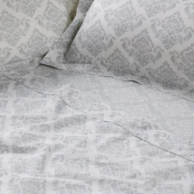 Σετ Παπλωματοθήκη 220x240 Υπέρδιπλη Daily Das Home 3182 Grey-Ecru 100% βαμβακερό 2
