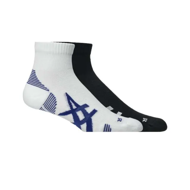 Asics Performance Cushion Run Quarter 2 Pair Sock Άσπρο - Μαύρο 3013B358-002 (Asics)