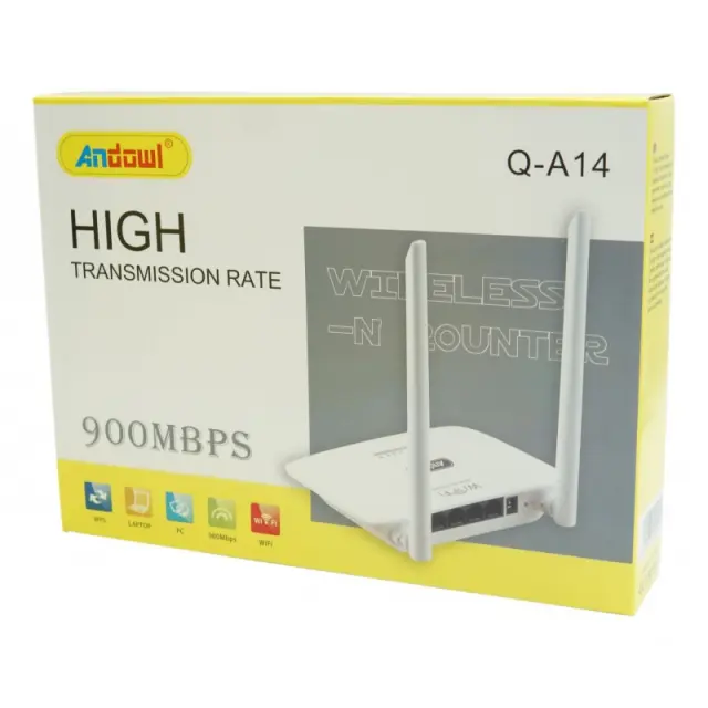 ΑΣΥΡΜΑΤΟ ROUTER ΥΨΗΛΗΣ ΜΕΤΑΔΟΣΗΣ 900MBPS ANDOWL AN-Q-A14
