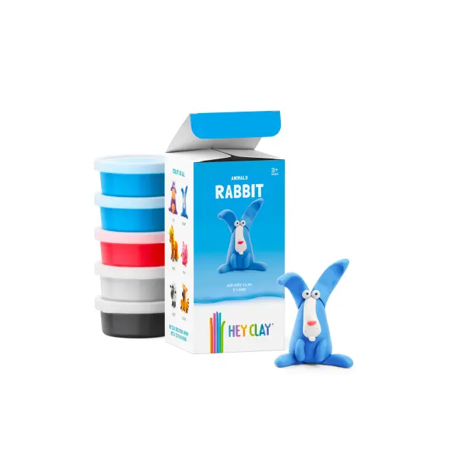 Hey Clay Κατασκευές από Πολύχρωμο Πηλό Animals Rabbit (3+ ετών) 50116