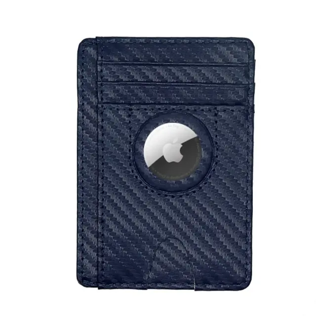 RFID Πορτοφόλι Με Θήκη Για Airtag Blocking Credit Card Wallet - Μπλε ΟΕΜ 3
