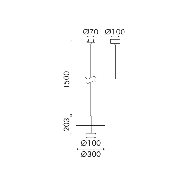 Κρεμαστό Φωτιστικό LED ACA Maison OKN5013PBK Αμμώδες Μαύρο 9W 3000K 310lm / OKN5013PBK 3
