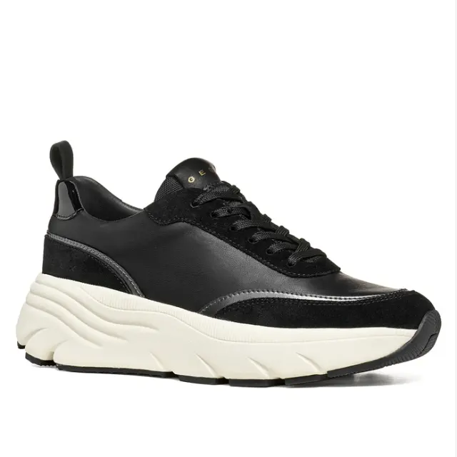 Γυναικεία Ανατομικά Δερμάτινα Sneakers Geox Diamanta D66UFA 08522 C9999 Μαύρα Μαύρο - 37 2