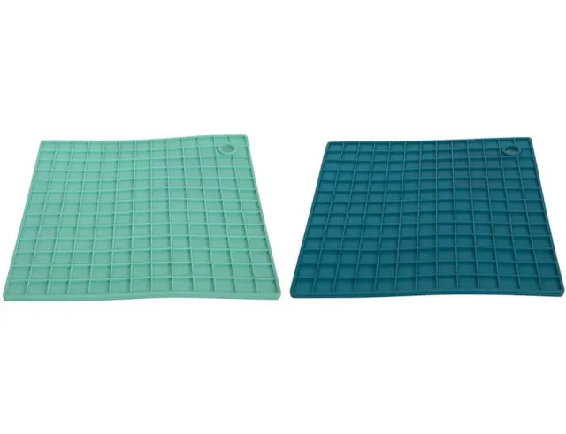 Βάση για ζεστά Σκεύη σιλικόνης 22277096 17 x 17 cm, σε 2 επιλογές χρώματος, Γαλάζιο/Πετρόλ, 1 τεμάχιο 22277096 2