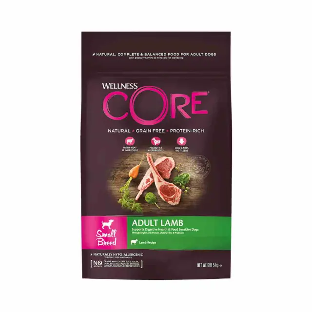 Wellness Core Adult Small με Αρνί 5kg Μονόχρωμο