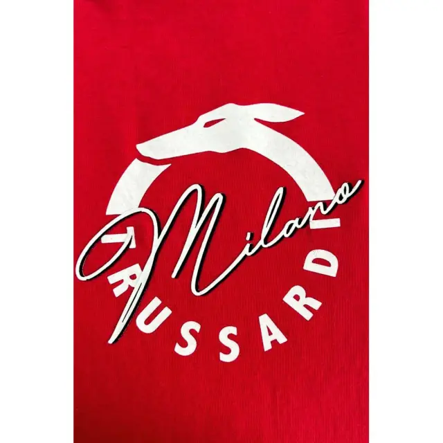 Trussardi Jeans - Ανδρικό Beachwear T-Shirt TRU25MTS01-04RED Κόκκινο