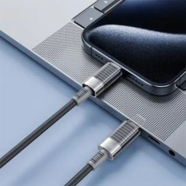 Καλώδιο USB High-Speed Type-C αρσ. - Type-C αρσ., 1.00m σε μαύρο χρώμα 2