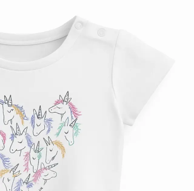 T-shirt Μπλουζάκι Hello Uniqshine Venere White 8010636 - 12 M (80cm) 3