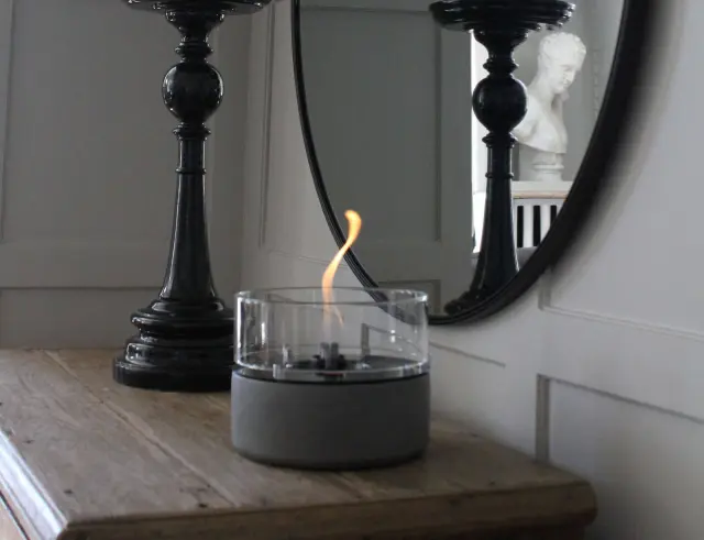 Επιτραπέζια Εστία Φωτιάς Café 18 Tenderflame με διάρκεια καύσης 3 - 4 ώρες, χωρητικότητα δεξαμενής 250ml και διαστάσεις 18.3x13.6cm - Concrete TF-200009 2