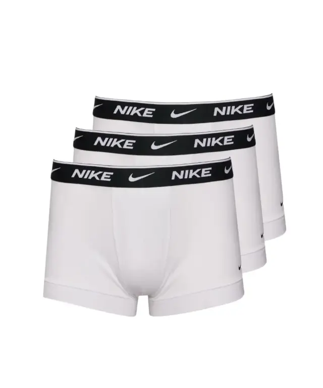 Nike - Ανδρικά Μποξεράκια Everyday Trunk Boxer 3-Pack 0000KE1008-MED Λευκό - S