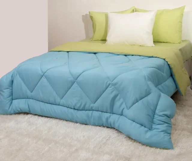Πάπλωμα 160Χ240 Μονό Microfiber Viopros Τυρκουάζ-Πράσινο