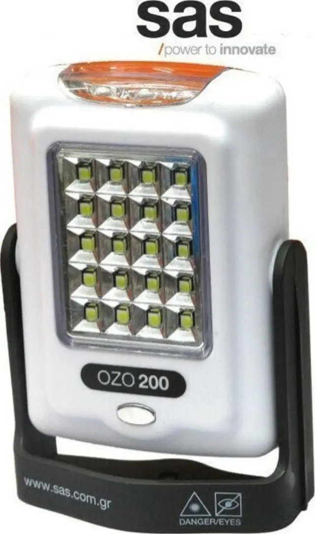 SAS Φακός Εργασίας Μπαταρίας Led 100lm Ozo 200 100-85-007