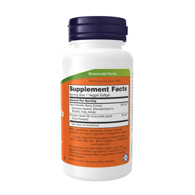 Now Foods Saw Palmetto 320mg 90 vcaps (733739047564) 2
