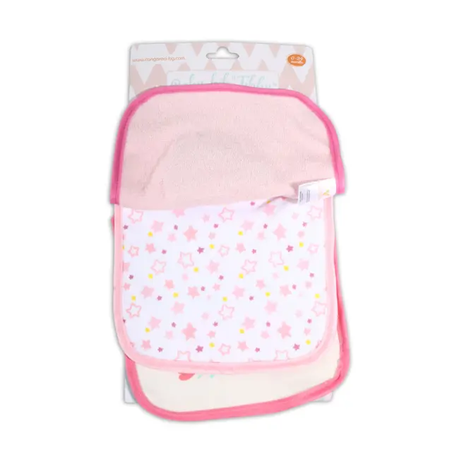 Cangaroo Βρεφική Σαλιάρα Σετ 3 τμχ Tibby Pink 3800146264024 2