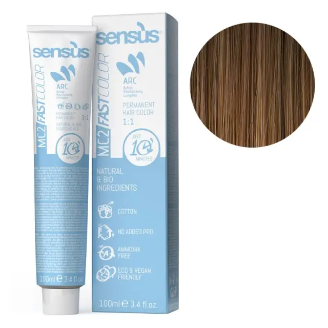 Sensus MC2 Fast Color 7.3 Medium Golden Blonde 100ml - (μόνιμη βαφή χωρίς αμμωνία για γρήγορη εφαρμογή)