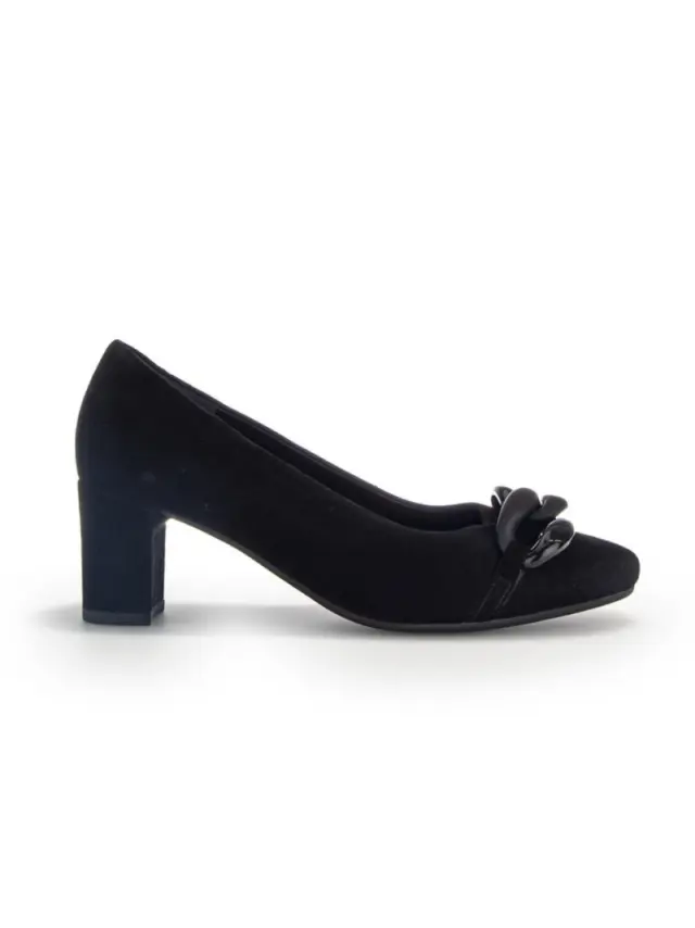 Gabor Γόβες Γυναικείο δέρμα Nubuck Μαύρο GAB/32153 47-SCHWARZ 3