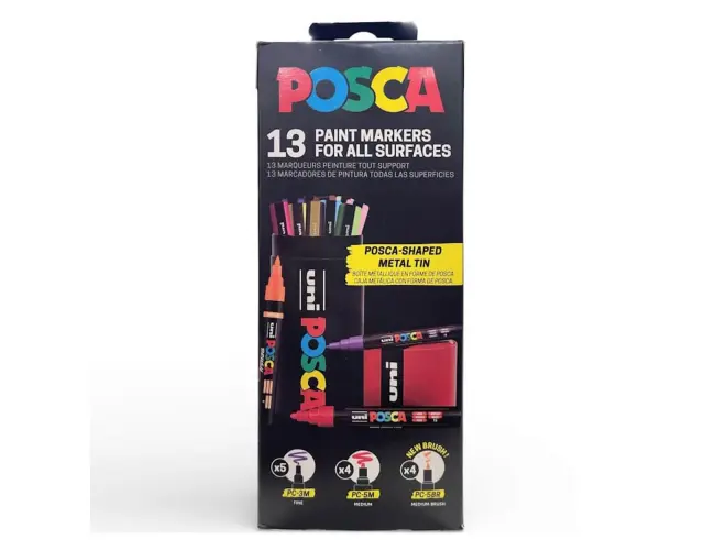 Μαρκαδόροι Σχεδίου Uni Posca PC Metal Tube 01R - 13 τεμάχιαPC METAL TUBE FULL SET - 01R 3