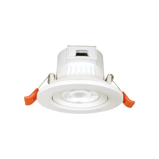 LED SMD ΧΩΝΕΥΤΟ ΚΙΝΗΤΟ ΦΩΤΙΣΤΙΚΟ ΣΠΟΤ ΜΕ ΔΙΑΚΟΠΤΗ ΛΕΥΚΟ ΣΤΡΟΓΓΥΛΟ 230V AC 7W CCT 40° IP20 Ra80 ΜΕ ΠΡΟΡΥΘΜΙΣΗ 3000K / FALKO7R