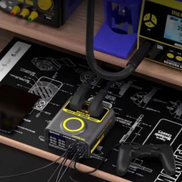 Πολυφορτιστής Πάγκου Service Mechanic C-Power 6P με Θύρες 2xUSB A & 4xUSB C & 1xΑσύρματη 135W PD / QC 3.0 N71092 3