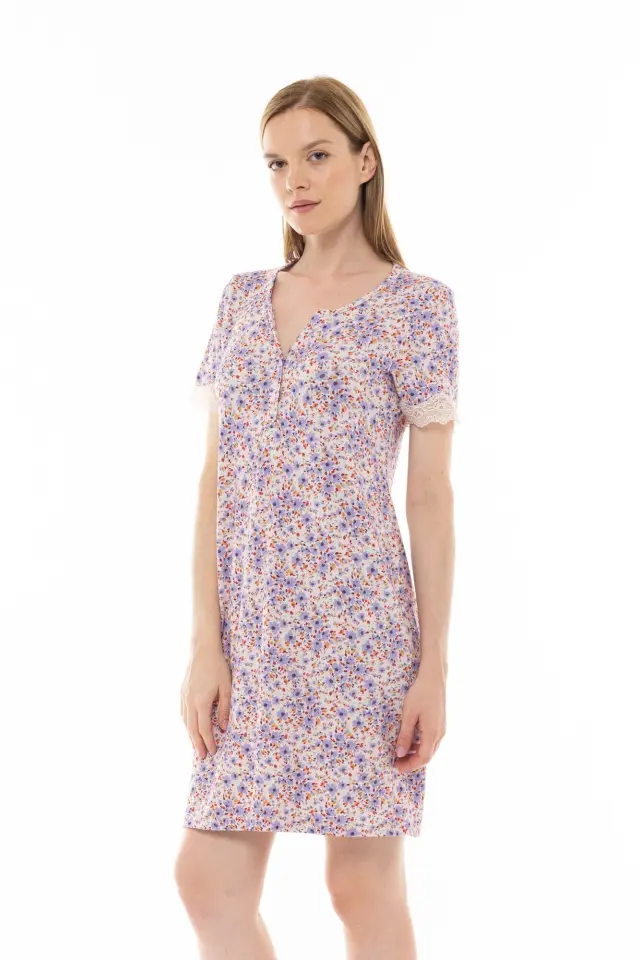 S1253 - Type - NIGHTGOWN VIOLETE FLOWER 2