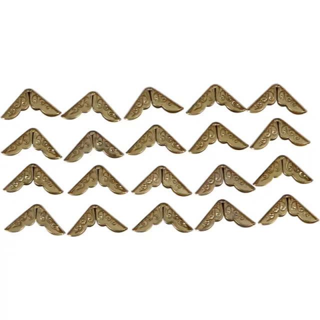 Μεταλλικές γωνίες Gold 21x21mm, 20 τεμ.