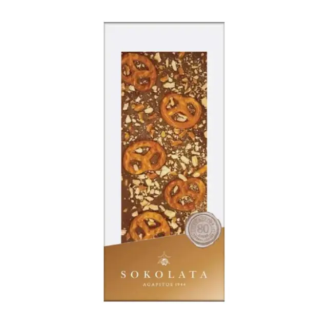 Agapitos Peanut Pretzel Milk Chocolate 110gr